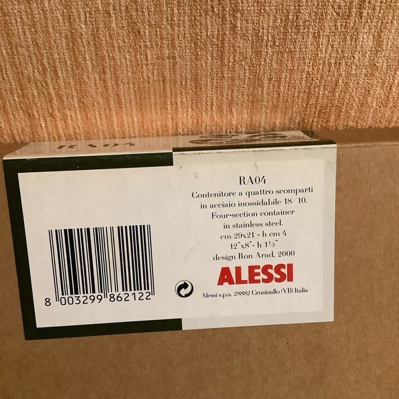 Alessi RA04 Baby boop Design Ron Arad 2000 Stainless Steel Italy 4 Part Bowl - Picture 11 of 12